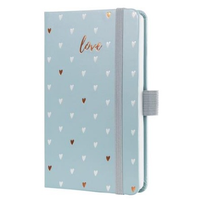 Naptár, A6, heti, 2026, kemény borító, SIGEL "Jolie", Grey love