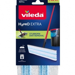 Lapos felmosó utántöltő, VILEDA "H2PrO", kék-fehér