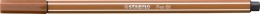 Filctoll, 1 mm, STABILO "Pen 68", vörösbarna